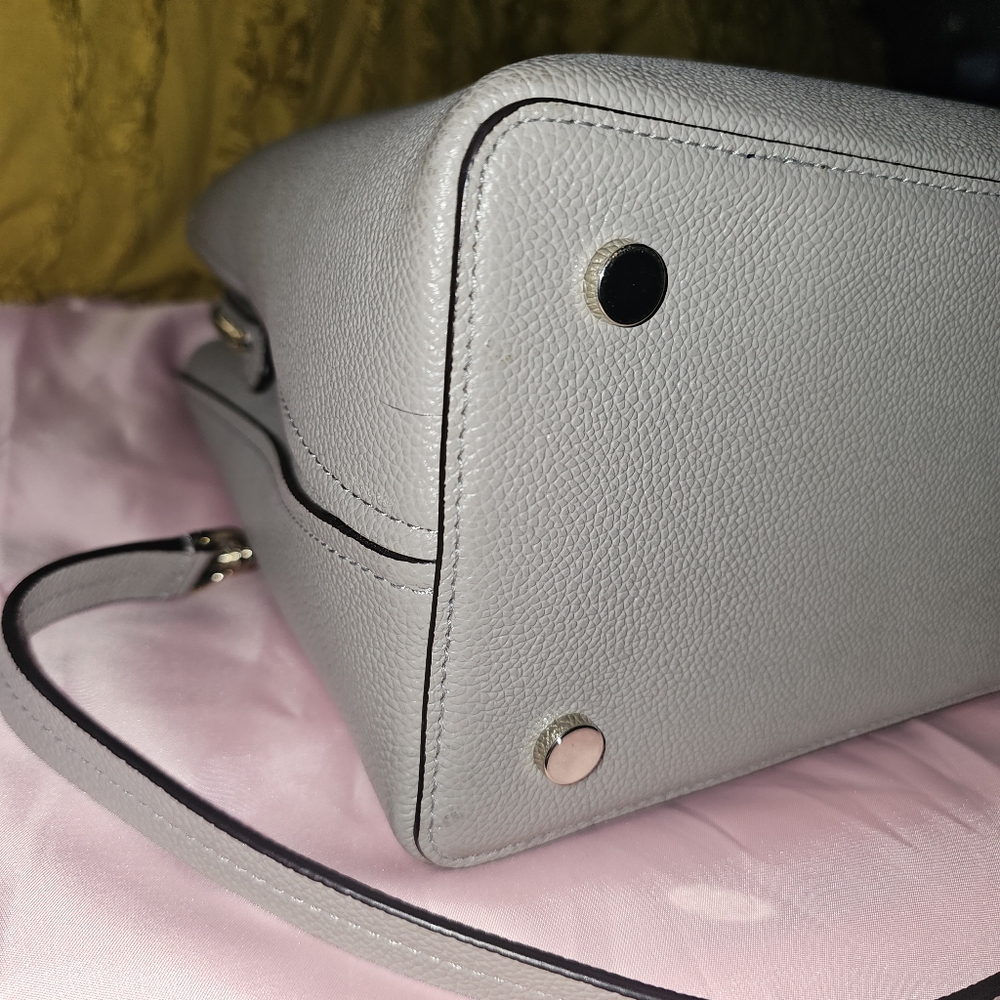 Kate Spade triple-compartment satchel convertible  - Taupe color - Picture 12 of 14